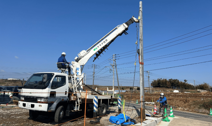 建柱工事