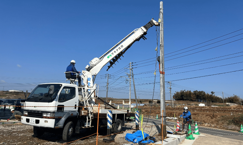 建柱工事