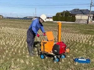 地盤調査の様子